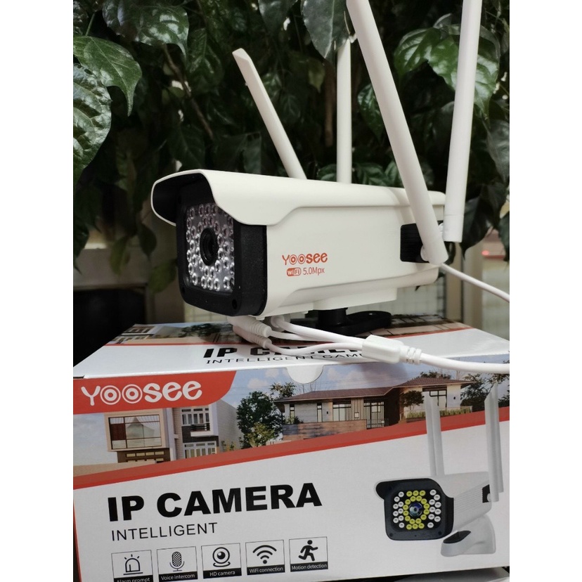 TẶNG THẺ XỊN 64GB CAMERA YOOSEE THÂN XOAY 360 NGOÀI TRỜI 5.0 MPX 36 LED 4 RÂU,BẮT SÓNG KHỎE,SẮC NÉT, XEM ĐÊM CÓ MÀU