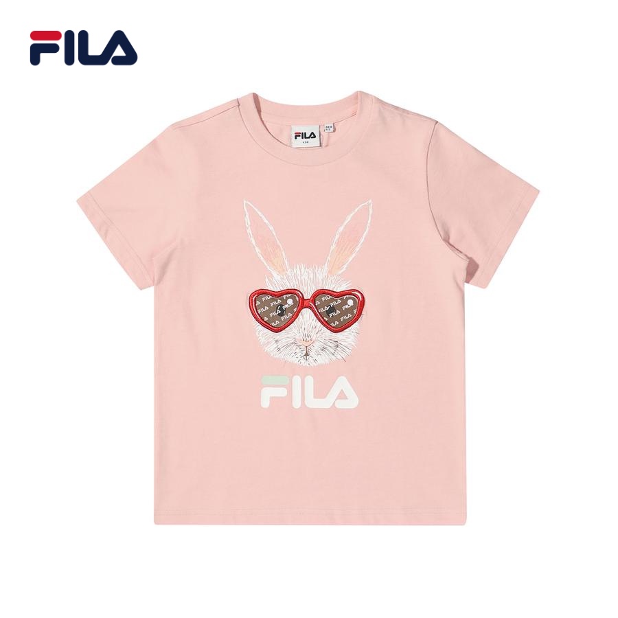 Áo thun tay ngắn cổ tròn trẻ em Fila Milk On The Rock - FK2RSD2M51F-IPK