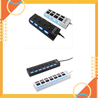 Hub USB 4/7 cổng hình ổ điện có công tắc