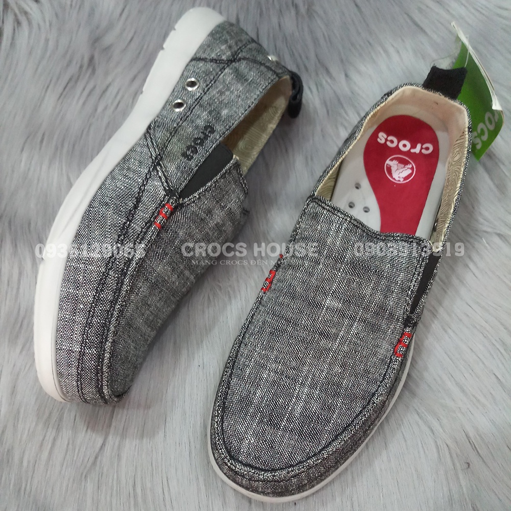 (Cao cấp) Giày lười nam cross walu chambray xuất xịn, giày cross nam vải - Cross house | BigBuy360 - bigbuy360.vn