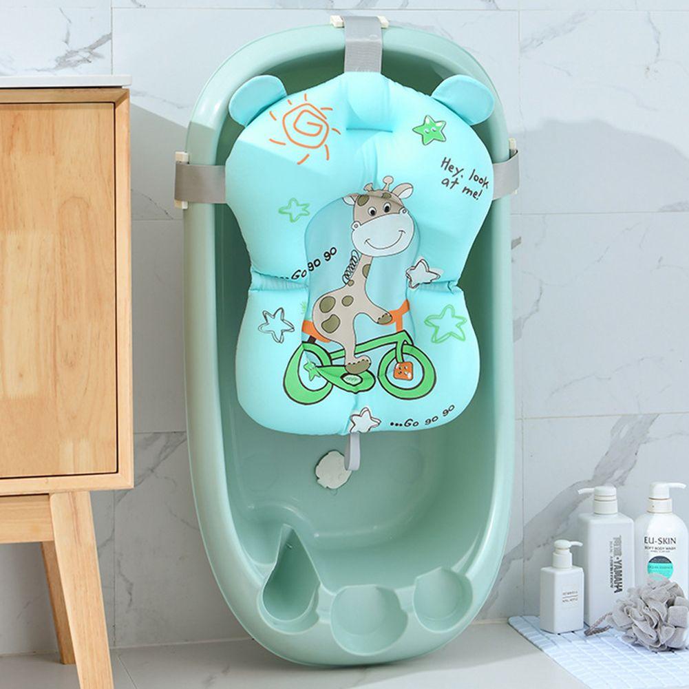 Đệm Ngồi Tắm Họa Tiết Hoạt Hình Có Thể Điều Chỉnh Cho Bé Sơ Sinh