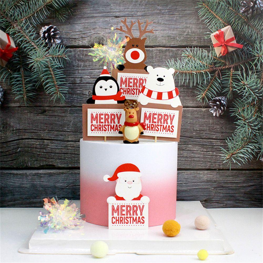 Mioshop 10 Que Cắm Trang Trí Bánh Kem Hình Ông Già Noel