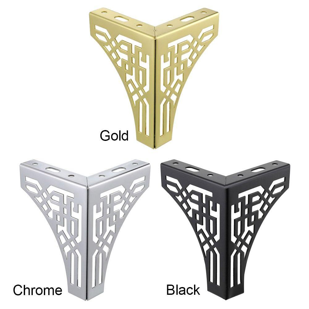 KUNHEV Set 4 Chân Kim Loại Rỗng Bọc Chân Ghế Sofa / Tủ TV