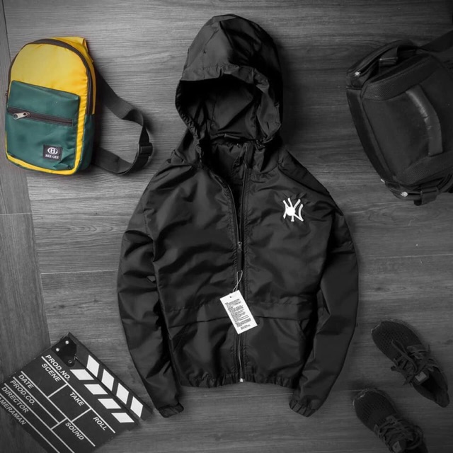 Áo khoác dù nam nữ mlb dù 2 lớp form unisex