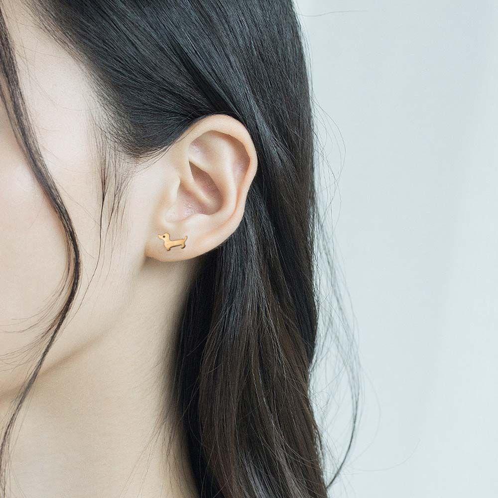 Bông Tai Hình Cún Con Dễ Thương Phong Cách Boho Thời Trang Cho Nữ