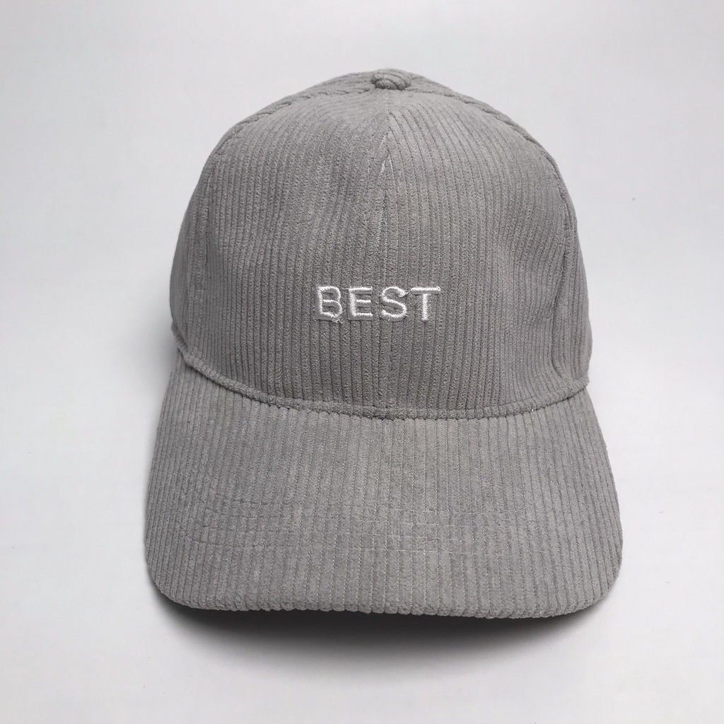 Mũ lưỡi trai ❤️ Nón kết thêu chữ BEST chất nhung tăm cao cấp form unisex nam nữ Mk15