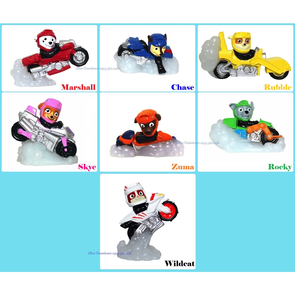 ⭐️ HỘP Chó cứu hộ lái xe moto phim Những chú chó cứu hộ - Paw Patrol Pup Squirters