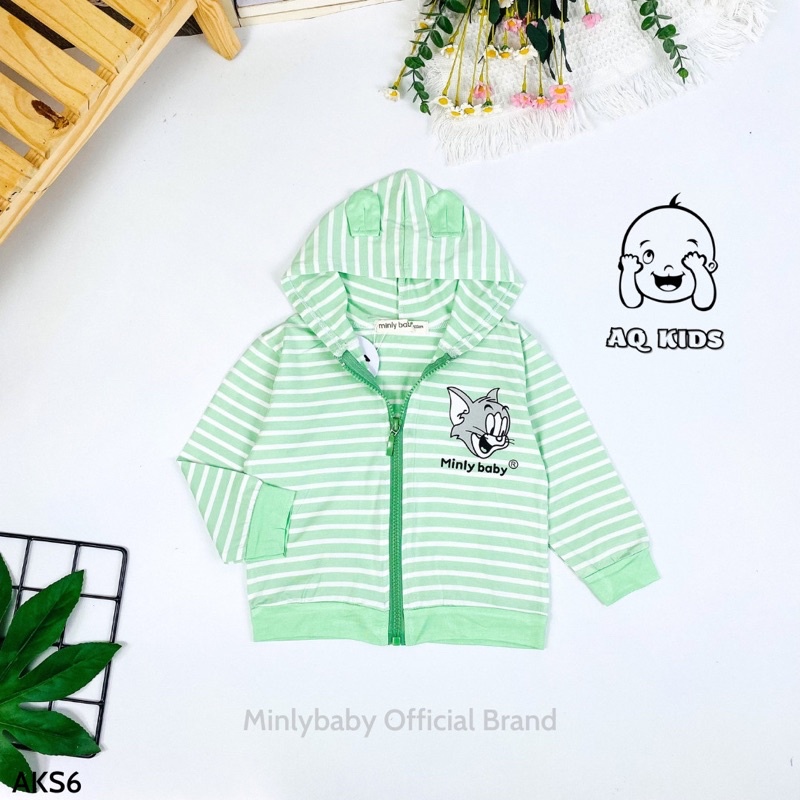 Áo khoác sọc dệt Visco ,hàng MinLy BaBy