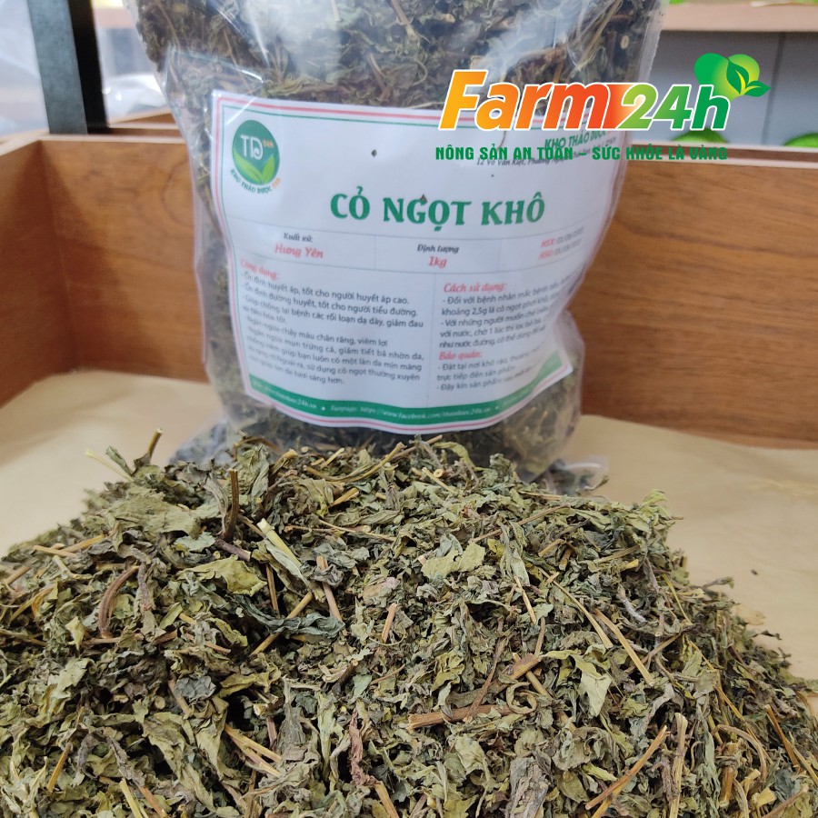 [500 gram] Cỏ ngọt khô Hưng Yên nguyên chất I Farm24h