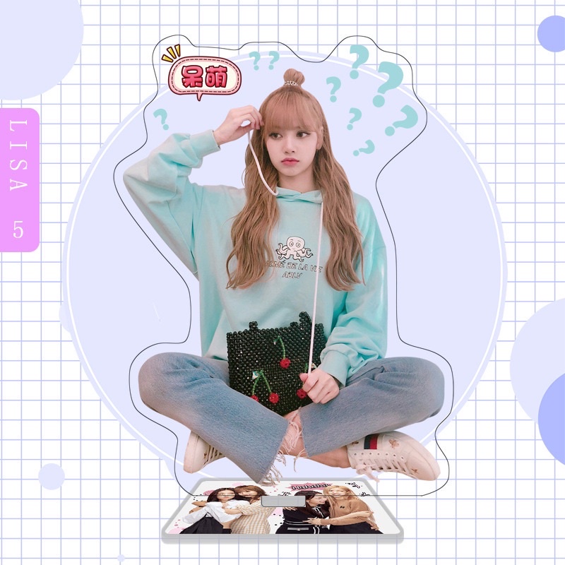 *Có-Sẵn* ẢNH STANDEE BLACKPINK LISA TƯỢNG ACRYLIC