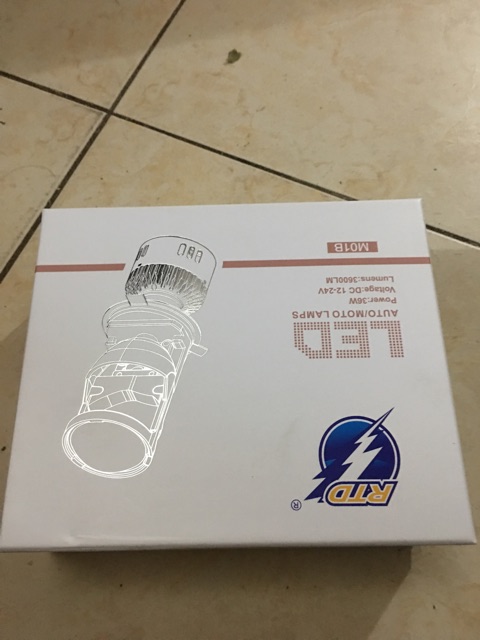 Bi cầu led m01b chân h4 lắp mọi loại xe máy 2015 trở lại chính hãng rtd ( nói không hàng fake)