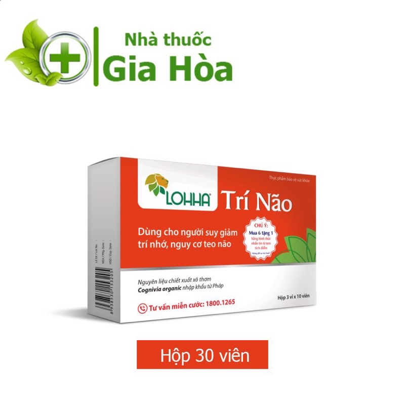 Lohha Trí Não -Viên uống hỗ trợ cho người Alzheimer, sa sút trí tuệ, teo não, suy giảm trí nhớ