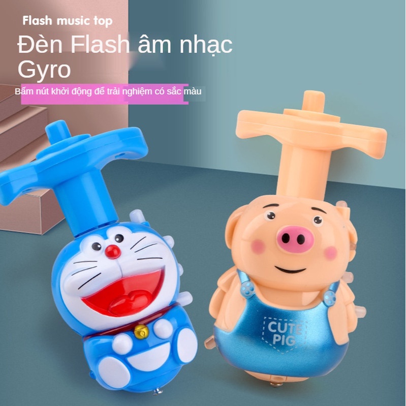 Con quay nhiều hình dạng hoạt hình có đèn led và nhạc hấp dẫn cho bé