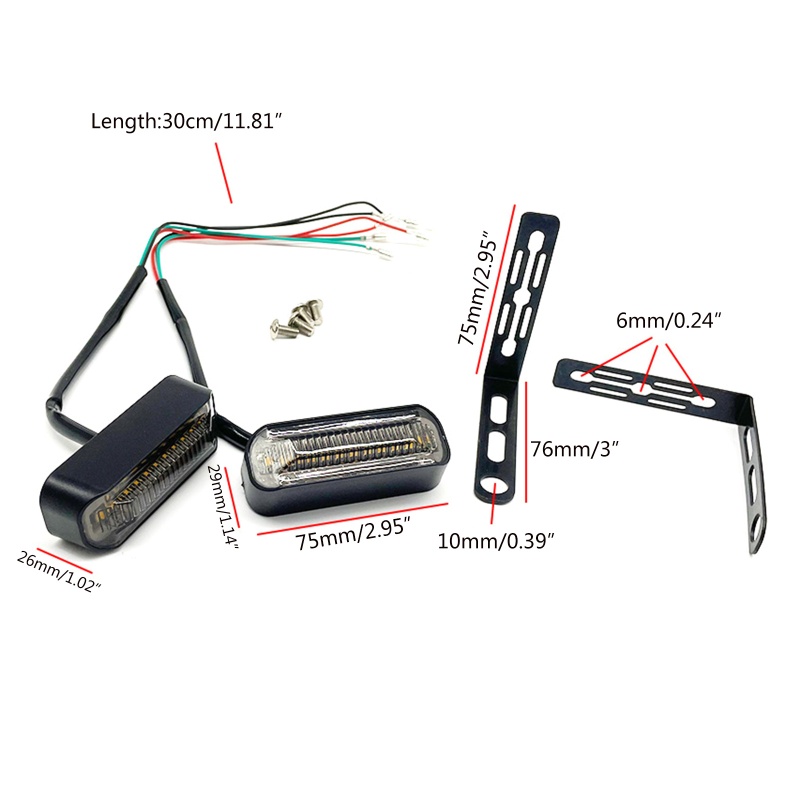 Bộ 2 Đèn LED Tín Hiệu Chất Lượng Cao Cho Xe Máy