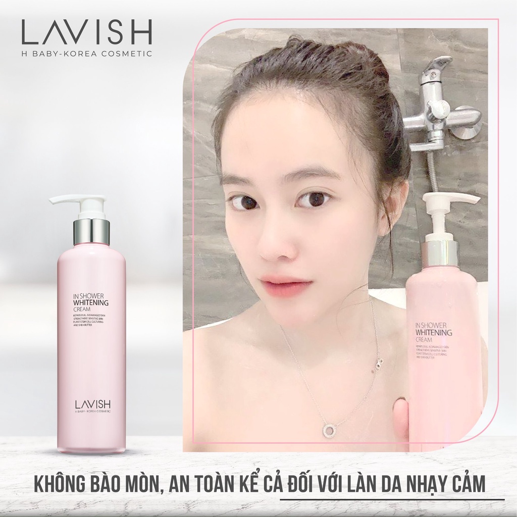 Kem tắm trắng chuyên sâu dành cho body LAVISH H BABY 250ml