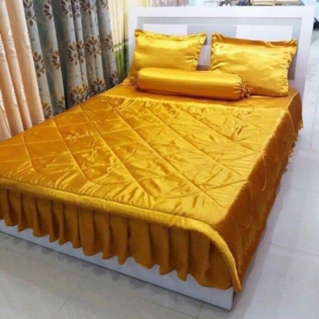 Bộ ga phủ phi lụa ( có mền)
