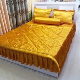Bộ ga phủ phi lụa Thái Tuấn ( có mền)