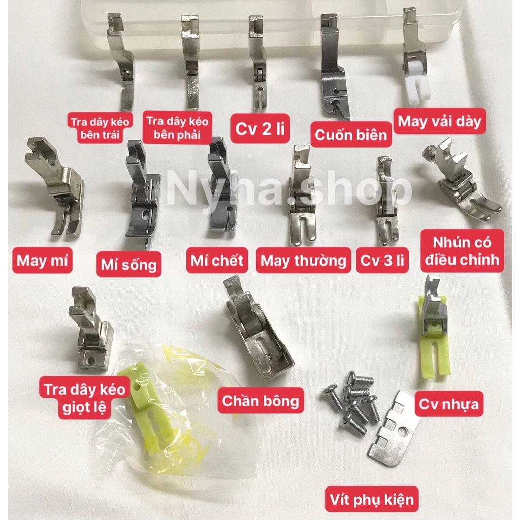 BỘ 11 CHÂN VỊT CƠ BẢN MÁY CÔNG NGHIỆP 1 KIM