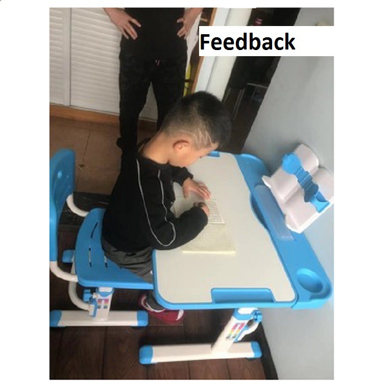 ⭐Ảnh thật⭐ Bàn học chống gù kèm đèn kỹ thuật số và ghế dành cho trẻ em BAH057 | BigBuy360 - bigbuy360.vn