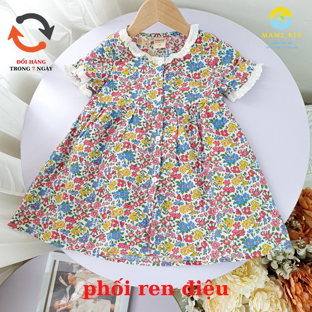 váy xinh cho bé gái 1-7 tuổi, hoa nhí siêu dễ thương ,Mamikid