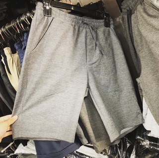 Quần short thun nam nữ 3 màu basic unisex