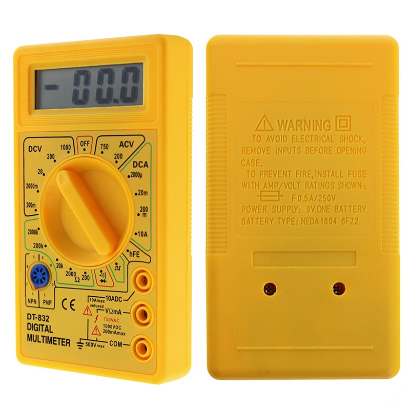 Vạn Năng Kế Kỹ Thuật Số zong DT832 Màn Hình LCD Đa Năng