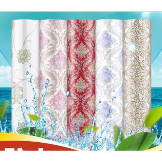DECAL 1M Giấy dán tường KHỔ 45CM có sẵn keo - HOA VĂN CHÂU ÂU QQR032