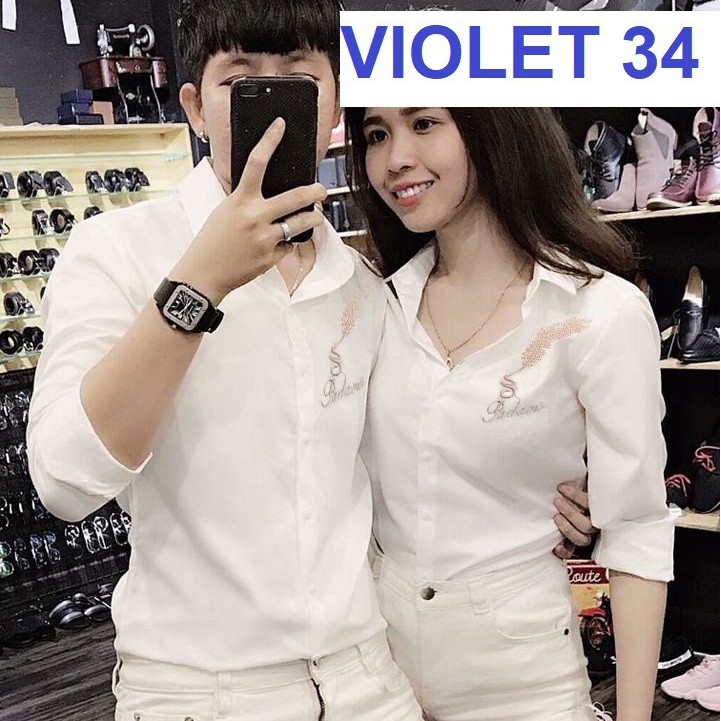 ÁO SƠ MI NAM TRẮNG THÊU LOGO VIỀN CỔ NHIỀU MẪU HÀNG ĐẸP GIÁ BÈO TB24-25-22-27-34-42 VIOLET SHOP