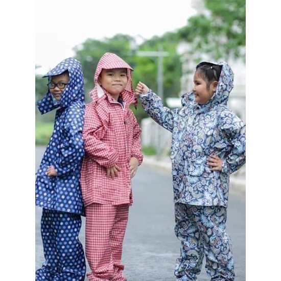 👬👭BỘ QUẦN ÁO MƯA DÀNH CHO TRẺ TỪ 8 TUỔI ĐẾN 15 TUỔI SIÊU NHẸ - SIÊU BỀN !!!