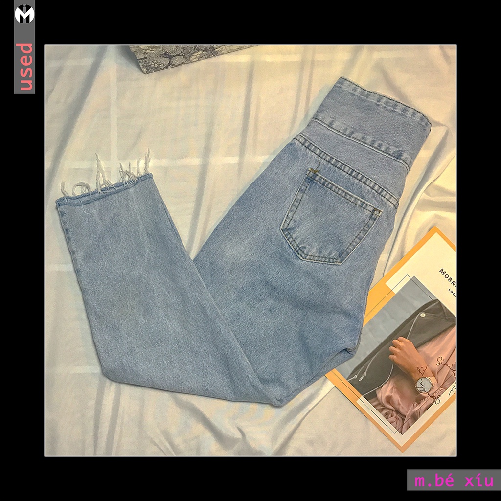 102🆘QUẦN JEANS NỮ BAGGY RÁCH GẤU