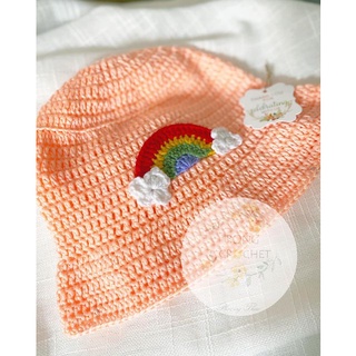 Mũ len bèo pink [crochet] 🧵 xinh cho bé