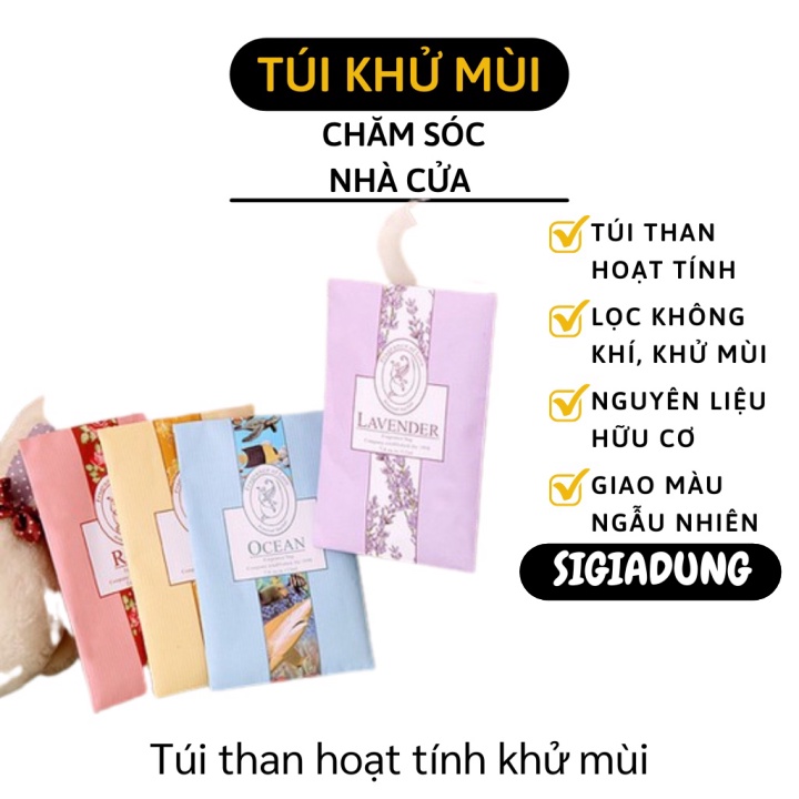 [SGD] Túi Thơm Khử Mùi - Túi Than Hoạt Tính Treo Tủ Quần Áo, Xe Ô Tô Chống Côn Trùng 3986