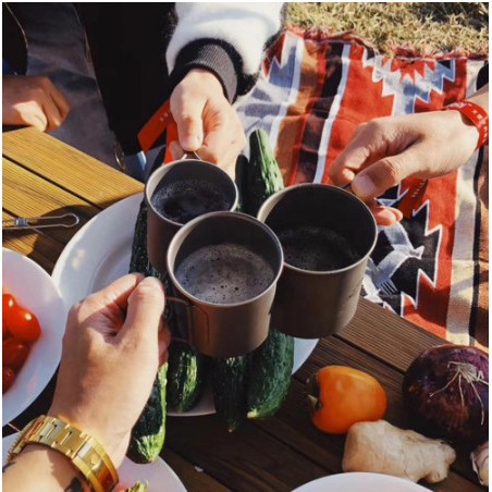 Cốc Titanium siêu nhẹ Glamping NatureHike NH20CJ005