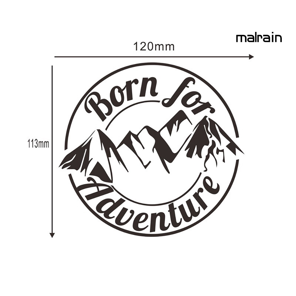 Miếng Dán Trang Trí Xe Hơi Họa Tiết Núi Sinh Tồn Độc Đáo