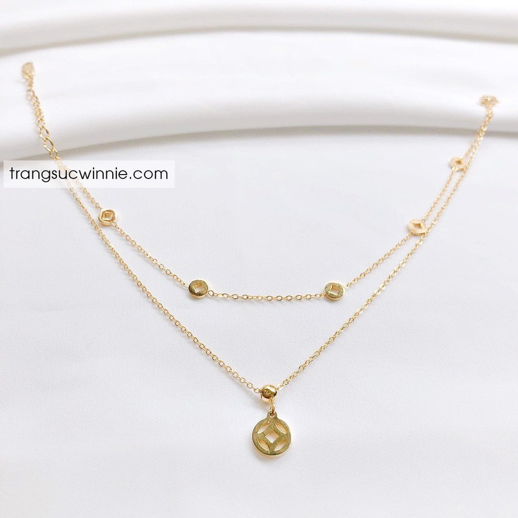 Lắc chân nữ titan kim tiền VG