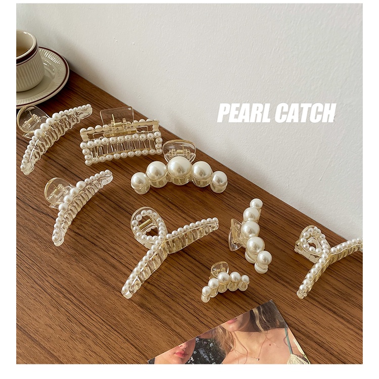 Kẹp tóc, kẹp càng cua đính hạt hàng chuẩn----Loại đep----