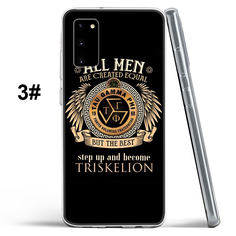 Ốp điện thoại silicone dẻo trong họa tiết logo Tau Gamma cho Samsung Galaxy S10 S10E S9 S8 Plus S7 Edge S8+ S9+ 97YF