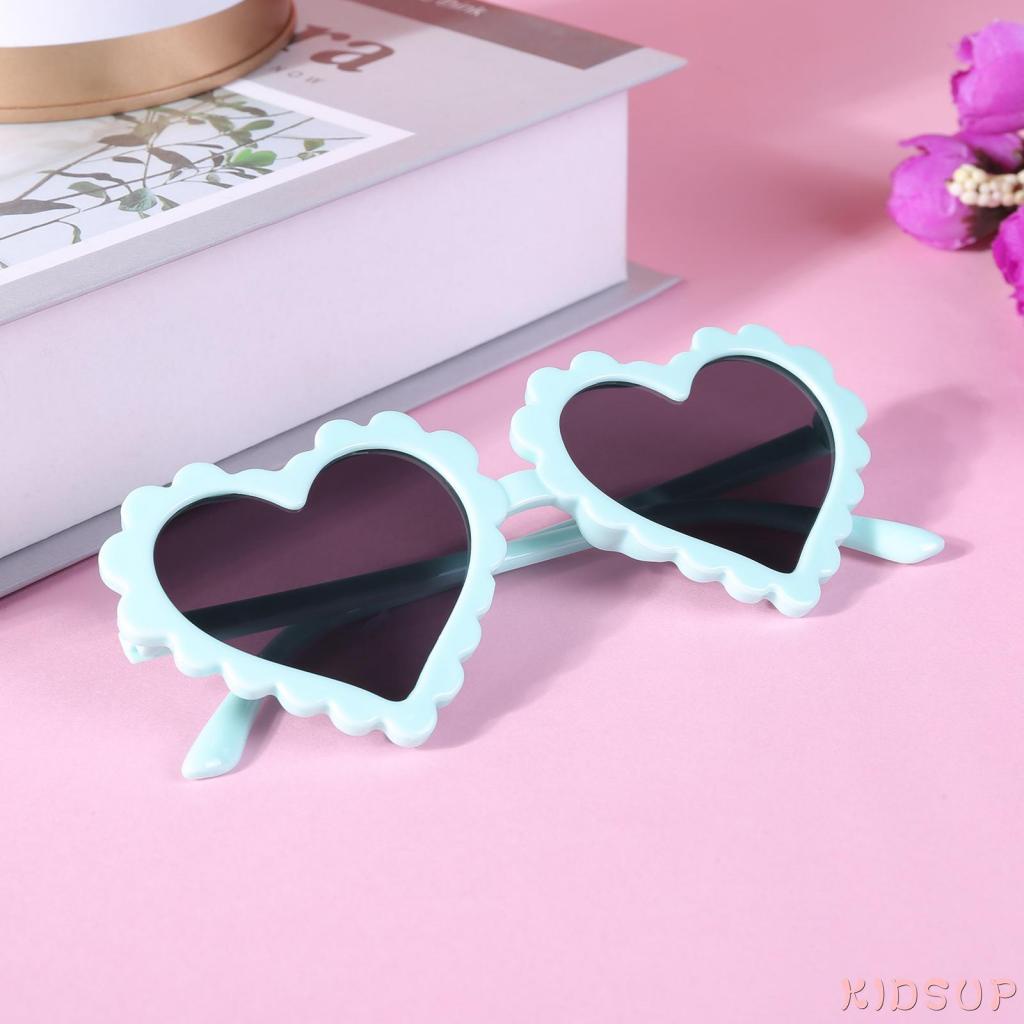 KIDSUP-Children Heart Sun Shading Sunglasses, Children Heart-Shaped Anti Ultraviolet Sunglasses, Baby Love Glasses