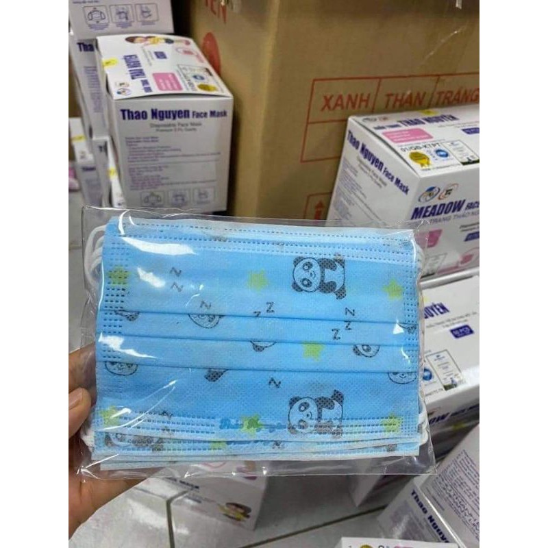 khẩu trang Thảo Nguyên cho bé hộp 50 cái 3 lớp | BigBuy360 - bigbuy360.vn