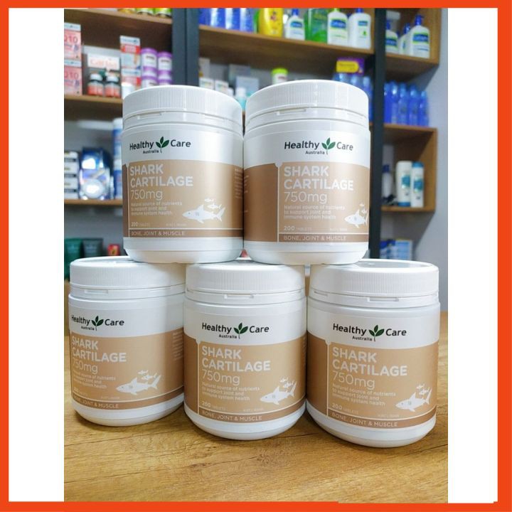 Sụn vi cá mập Healthy Care  200 viên của úc mẫu mới nhất. hỗ trợ xương khớp cho người lớn tuổi