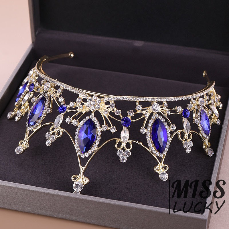 Phụ kiện cài tóc vương miện phong cách vintage thời trang cho nữ