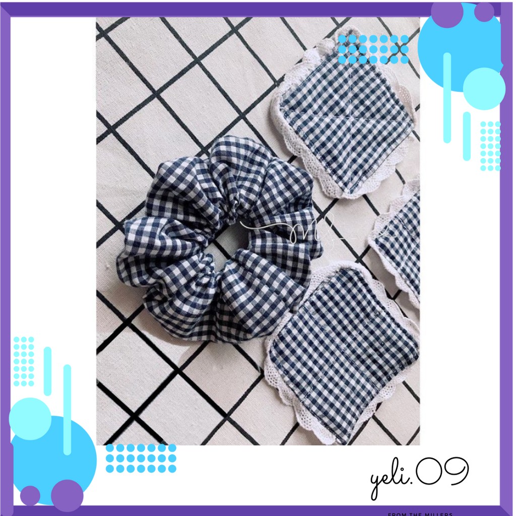 Scrunchies caro đen