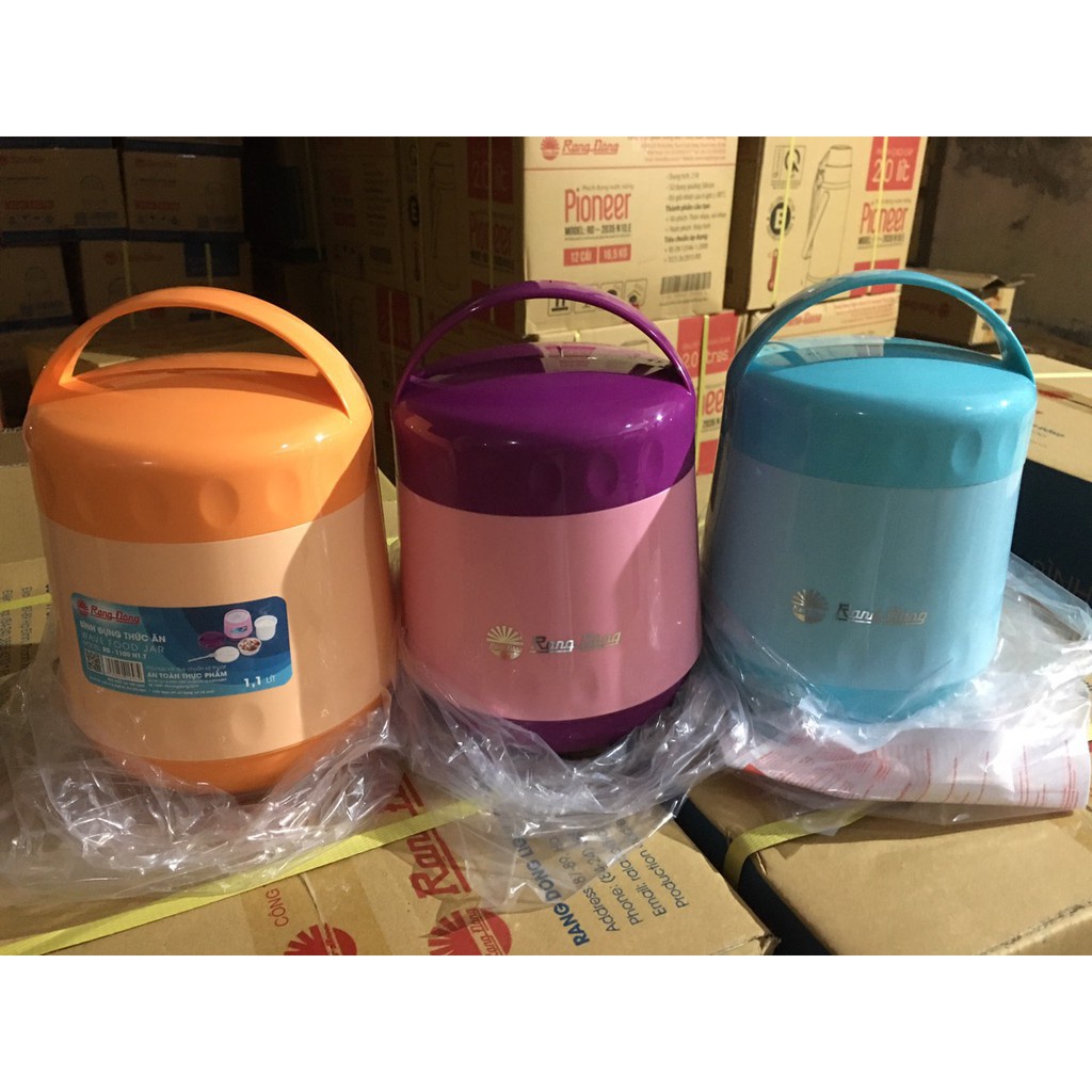 Hộp đựng thức ăn giữ nhiệt, bình ủ cháo 1,1L Rạng Đông, hàng chính hãng