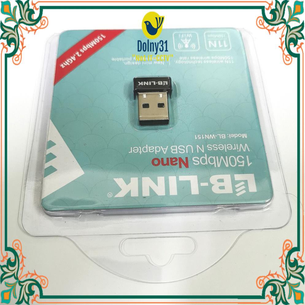 USB thu wifi LB-Link W151 150Mbs siêu nhỏ ( bằng đầu thu chuột không dây)