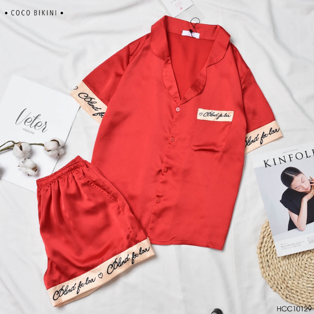 [Mã WARN20 giảm 20k đơn 150k] 𝑪𝑶𝑪𝑶 𝑩𝑰𝑲𝑰𝑵𝑰 Bộ Đồ Ngủ - Đồ Mặc Nhà Lụa Satin ( VCC20007 ) | BigBuy360 - bigbuy360.vn