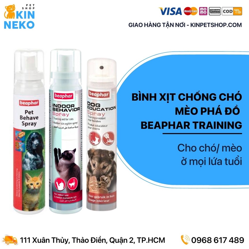 Bình xịt chống chó mèo phá đồ - BEAPHAR TRAINING