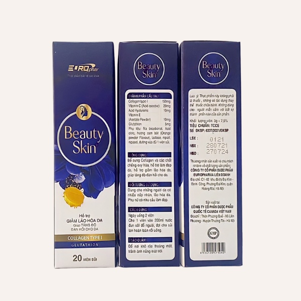 BEAUTY SKIN viên sủi COLLAGEN hỗ trợ làm đẹp da, trắng da, giảm nám tàn nhang, chống lão hoá | BigBuy360 - bigbuy360.vn