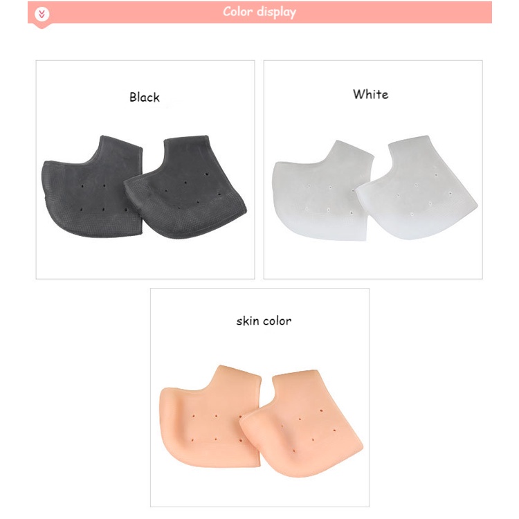 Set 2 Đệm Silicone Bảo Vệ Gót Chân Giảm Đau Hiệu Quả