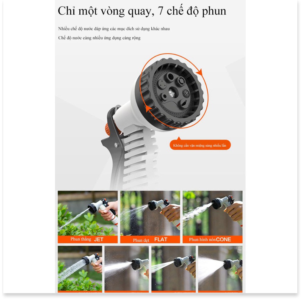 🇳 🇪 🇼®️ Khung cuộn ống nước cao áp quay tay 15 mét (Full phụ kiện)