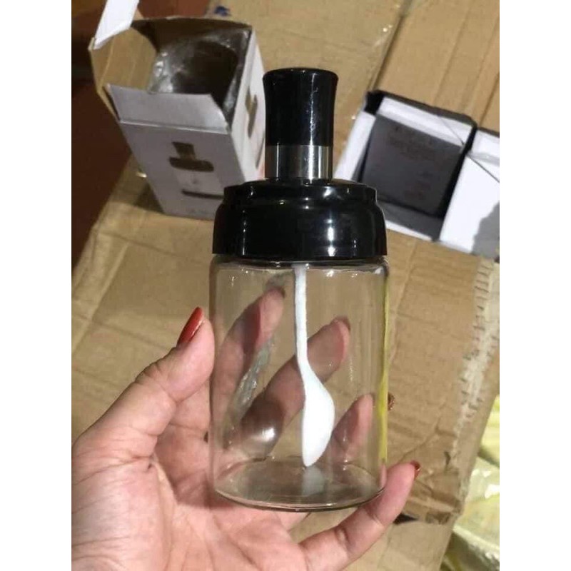 SALE❤️[DEAL SỐC]❤️ Lọ Đựng Gia Vị, Hũ Đựng Gia Vị Kèm Muỗng Mẫu Mới 2021